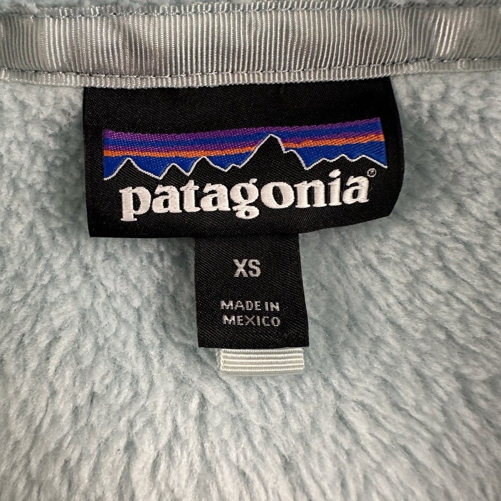 Patagonia Women's Re-Tool Snap T Fleece Pullover Size X-Small XS Polar Tec Blue - Picture 13 of 13
